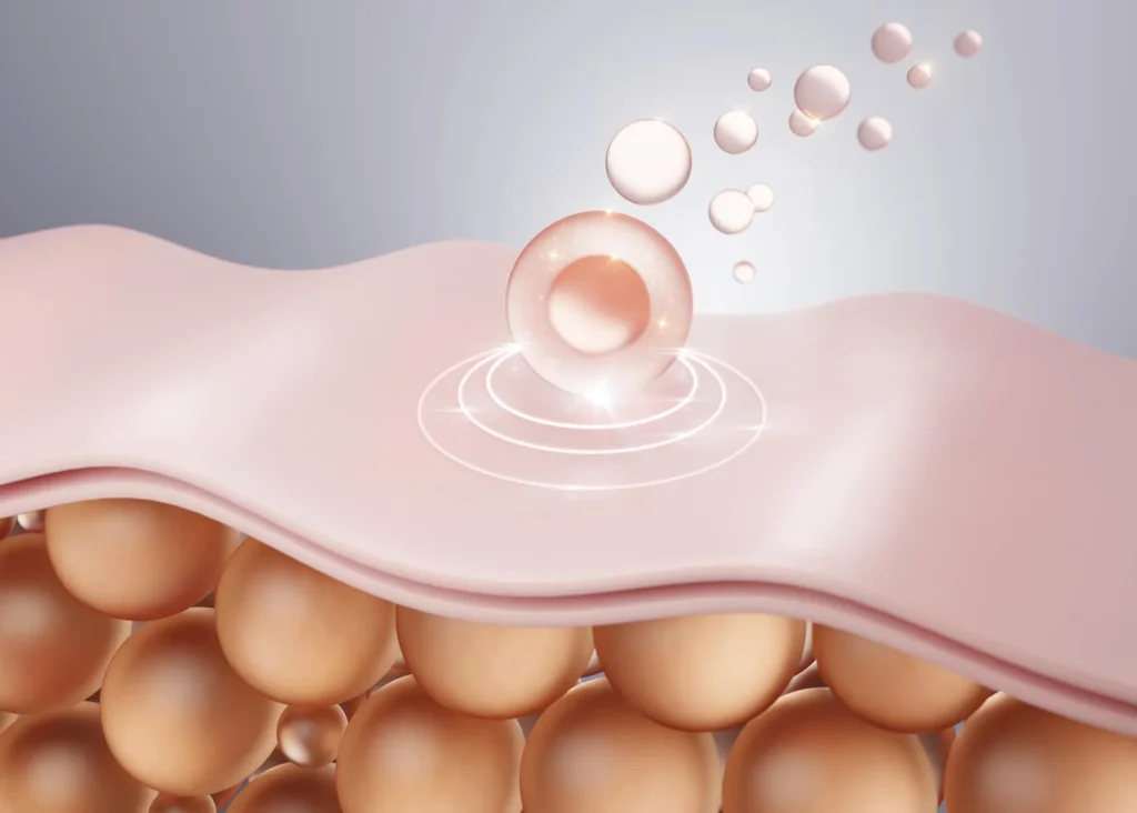 Serum cosmético para la reparación de la piel con la producción del colágeno